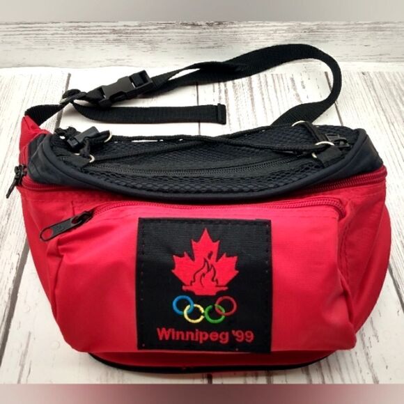 1999 Pan Am Games Belt Bag Winnipeg Canada Bum Bag Unisex Vintage Men's Women's - Picture 11 of 12